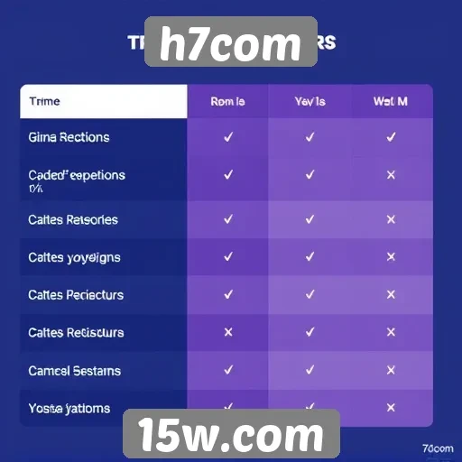 Comparativo entre H7com e plataformas concorrentes